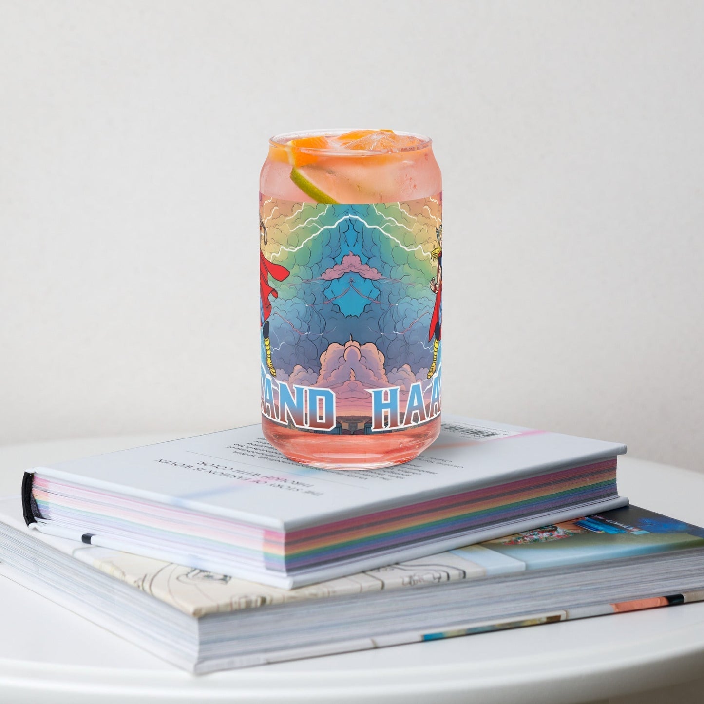 Erling Haaland Thor Avenger Manchester City Funny Football/ Soccer Meme Can-shaped glass Glasses Erling Haaland Football Manchester City Thor Next Cult Brand