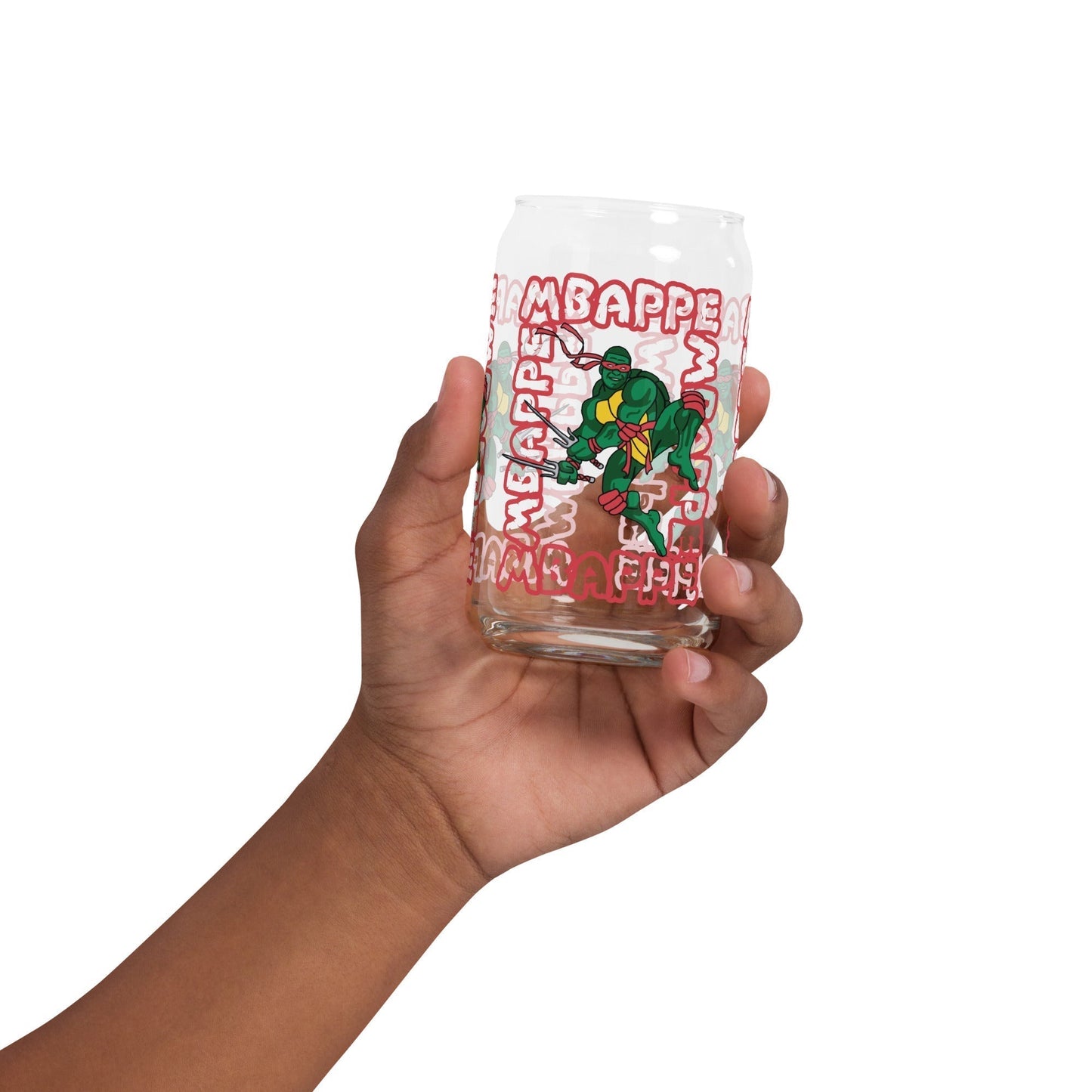 Kylian Mbappe Red Ninja Turtle Raphael Can-shaped glass Default Title Glasses Football Kylian Mbappe Ninja Turtles PSG Real Madrid Next Cult Brand