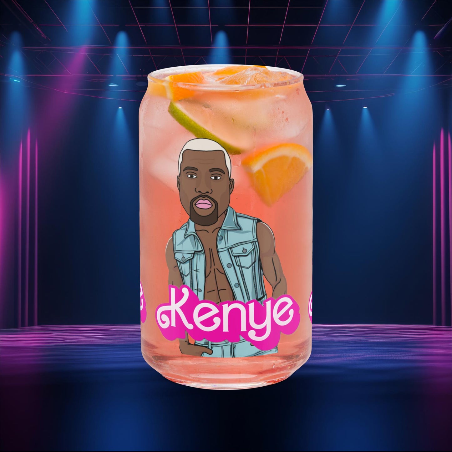 Kenye Barbie Ken Ryan Gosling Kanye West Can-shaped glass Default Title Glasses Barbie Kanye West Ken Movies Music Next Cult Brand