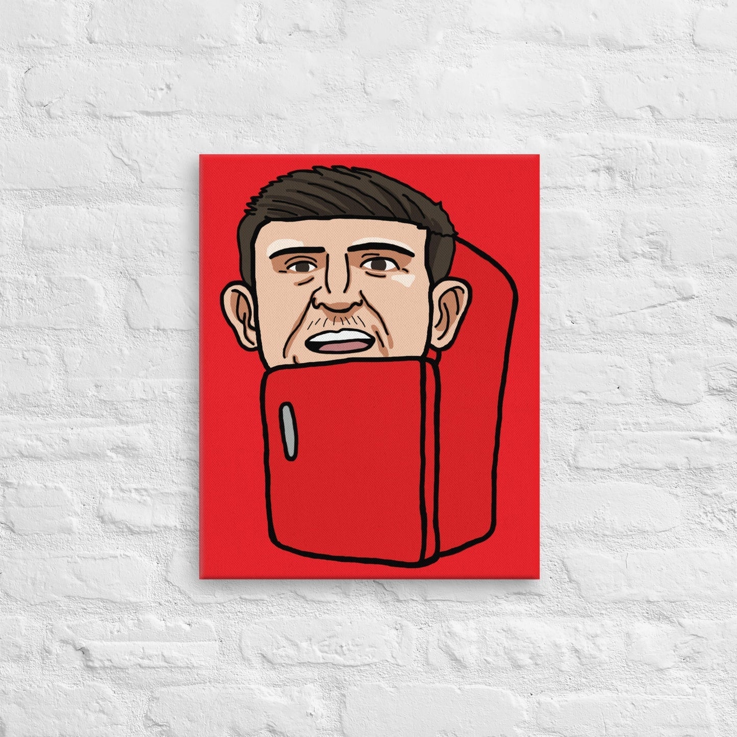 Harry ''The Fridge'' Maguire Canvas 16″×20″ Canvas Football Harry Maguire Manchester United The Fridge Next Cult Brand