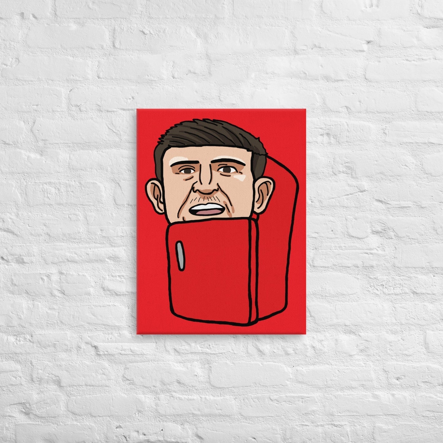 Harry ''The Fridge'' Maguire Canvas 18″×24″ Canvas Football Harry Maguire Manchester United The Fridge Next Cult Brand