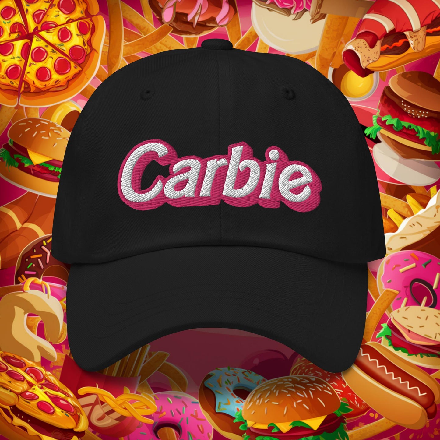 Carbie Barbie I Love Carbs Dad hat Black Hats Barbie Carbie Ken Movies Next Cult Brand