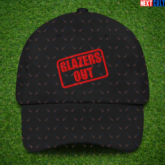 Glazers Out Stop The Glazers Ruining Manchester United Fan Protest Against Glazers Dad hat Black Hats Football GlazersOut Manchester United RatcliffeOut Next Cult Brand