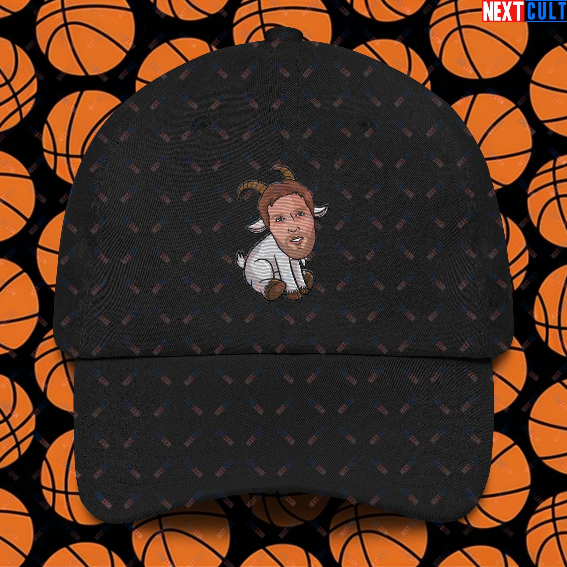 Dirk Nowitzki G.O.A.T. Dad Hat - Funny Basketball Meme Cap - Greatest of All Time Baseball Hat for Basketball Fans - Perfect Gift for Dirk Nowitzki Fans Dad hat Black Hats Basketball Dallas Mavericks Dirk Nowitzki G.O.A.T. NBA Next Cult Brand