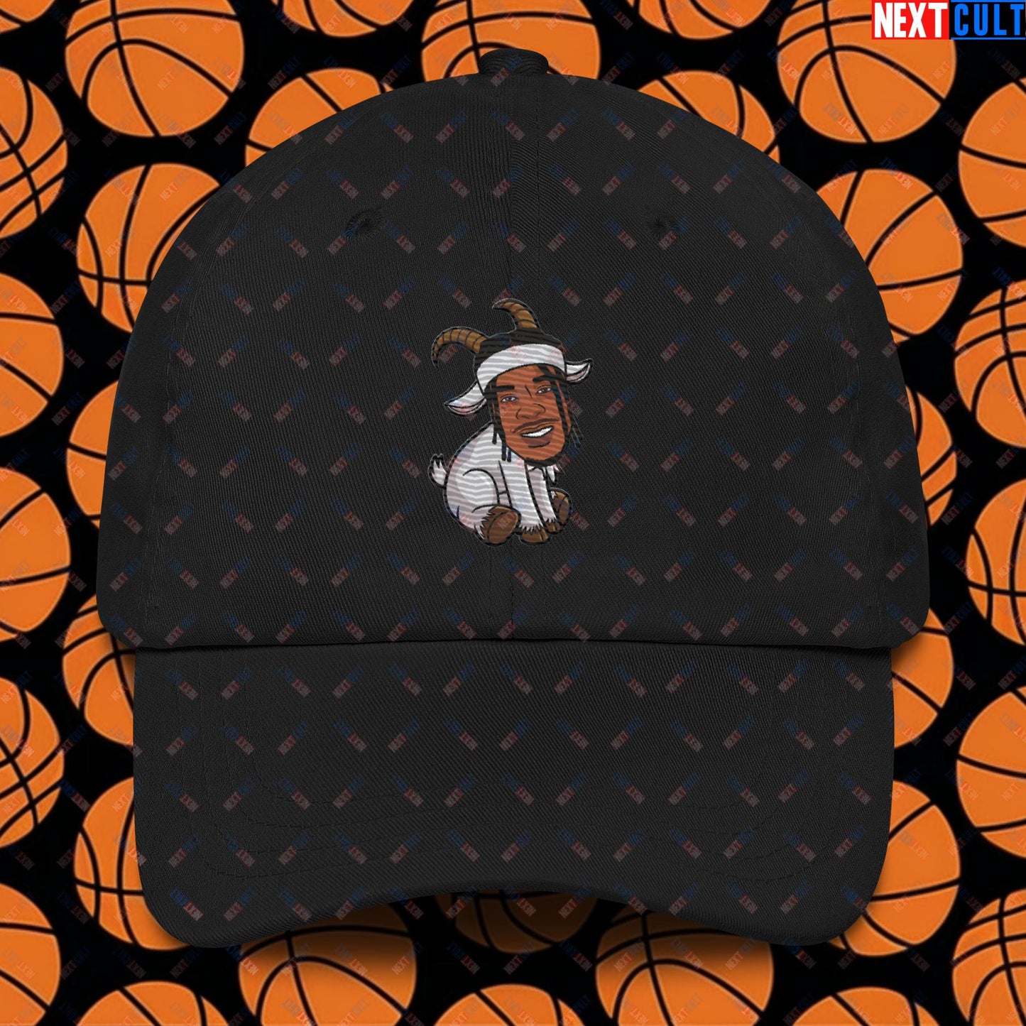 Shai Gilgeous-Alexander G.O.A.T. Dad Hat - Funny Basketball Meme Cap - Greatest of All Time Baseball Hat for Basketball Fans - Perfect Gift for Shai Gilgeous-Alexander Fans Dad hat Black Hats Basketball G.O.A.T. NBA Oklahoma City Thunder Shai Gilgeous-Alexander Next Cult Brand