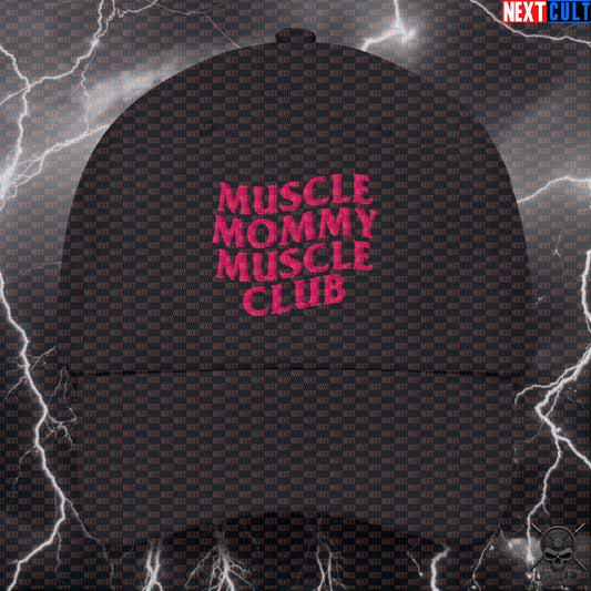 Muscle Mommy Muscle Club Cap for Gym Girls, Lifting, Workout & Fitness Black Next Cult Brand