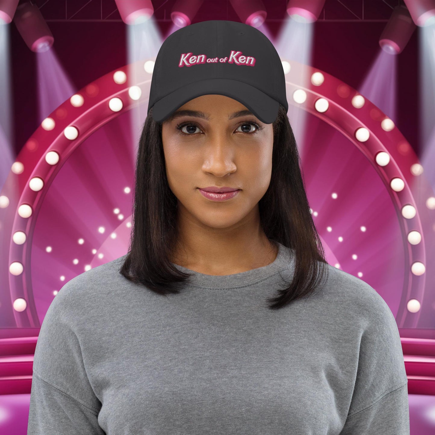 Ken out of Ken Barbie Movie Dad hat Dark Grey Hats Barbie Ken Movies Next Cult Brand