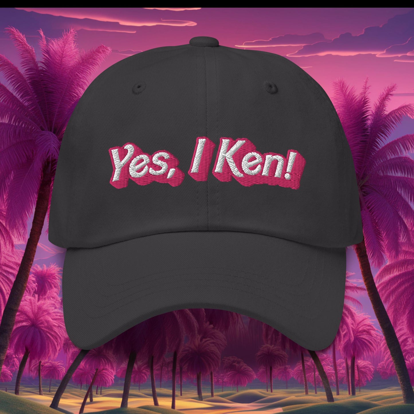 Yes I Ken Barbie Movie Dad hat Dark Grey Hats Barbie Ken Movies Next Cult Brand