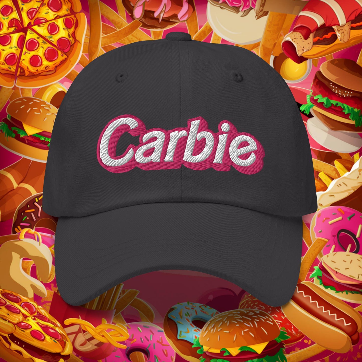 Carbie Barbie I Love Carbs Dad hat Dark Grey Hats Barbie Carbie Ken Movies Next Cult Brand