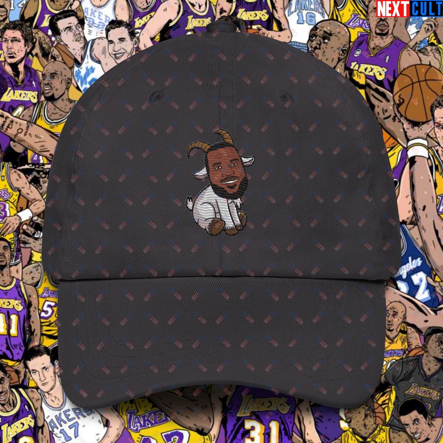 LeBron James G.O.A.T. Dad Hat - Greatest of All Time Basketball Cap - Settle the Debate NBA Meme Hat for Fans - Perfect Gift for Basketball Lovers Dad hat Dark Grey Hats Basketball Cleveland Cavaliers G.O.A.T. LeBron James Los Angeles Lakers Miami Heat NBA Next Cult Brand
