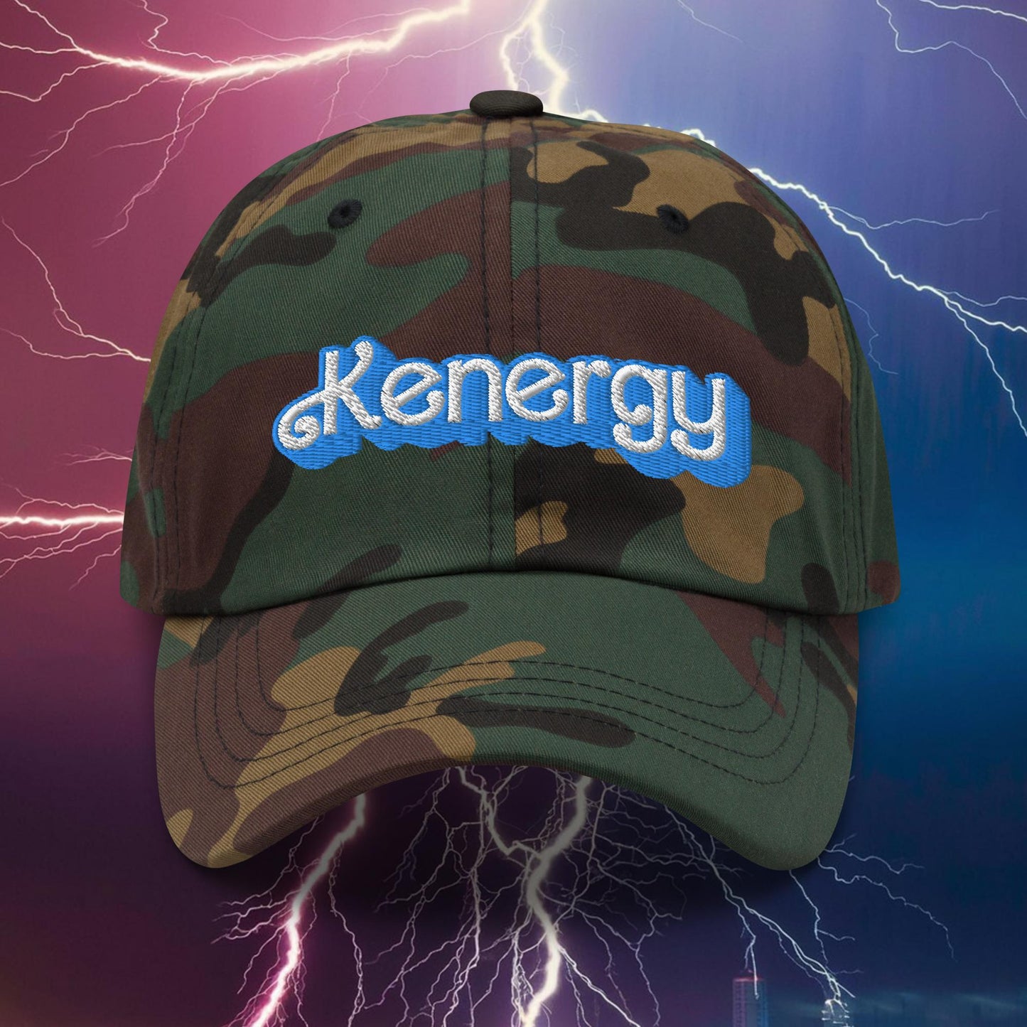 Kenergy Ken Barbie Movie Dad hat Green Camo Hats Barbie Ken Kenergy Movies Next Cult Brand