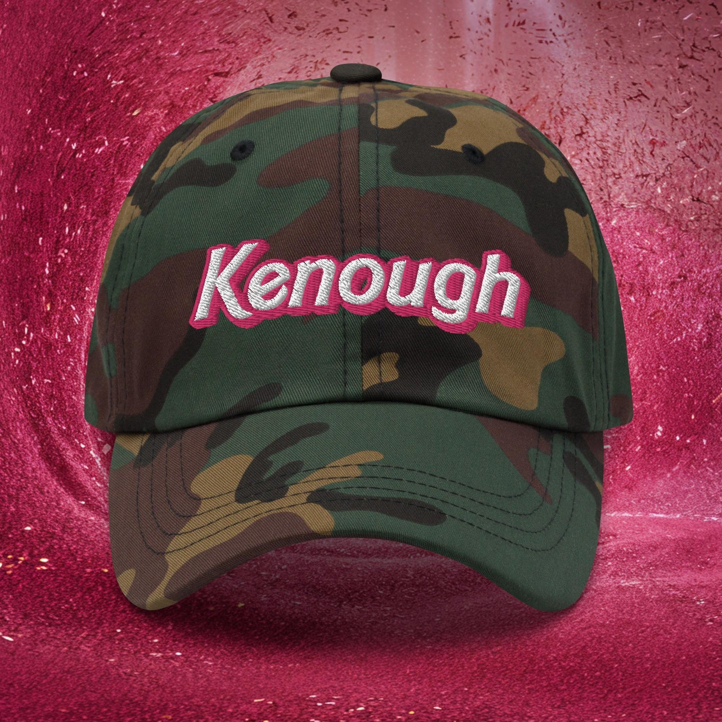 Kenough Ken Barbie Movie Dad hat Green Camo Hats Barbie Ken Movies Next Cult Brand