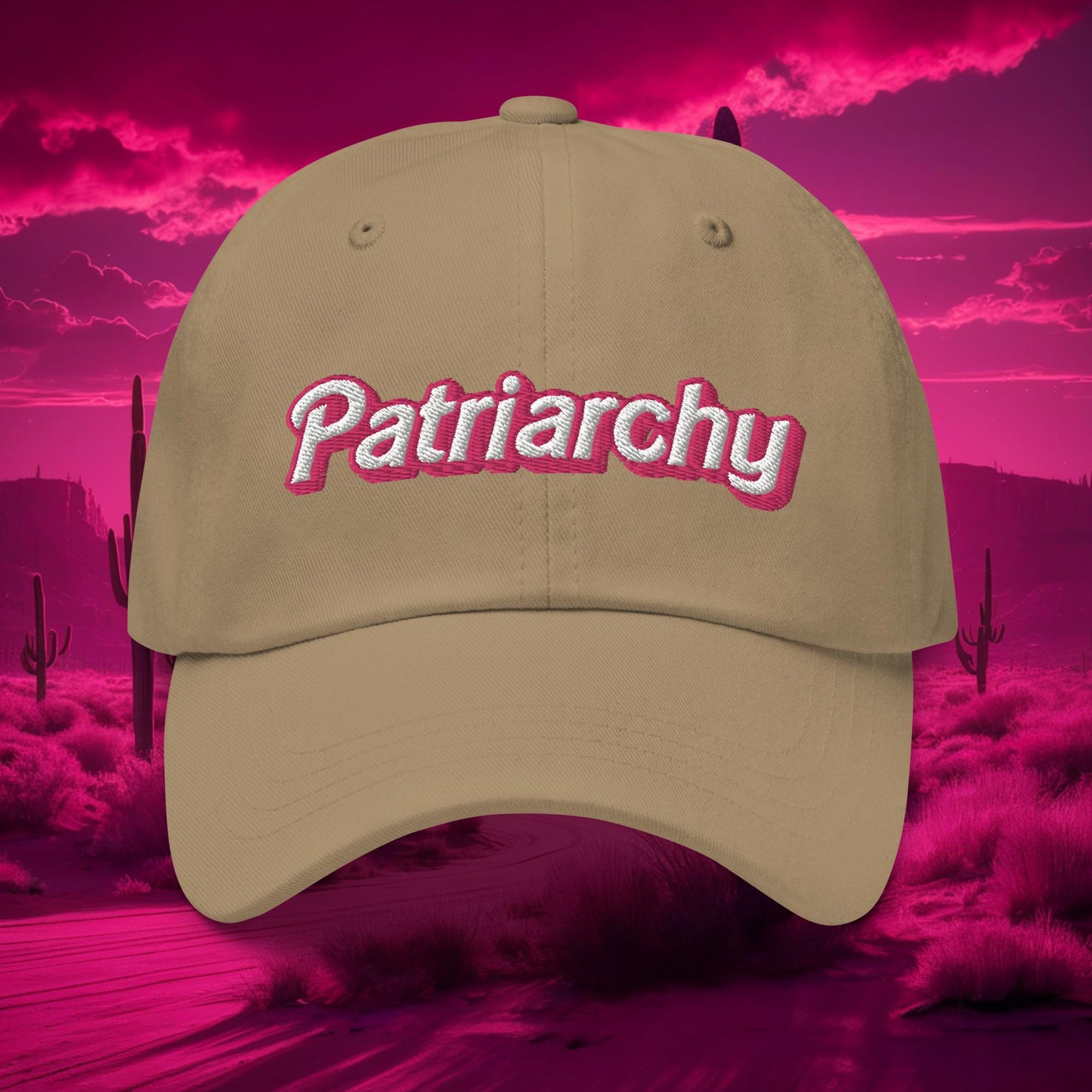 Patriarchy about horses Ken Barbie Movie Dad hat Khaki Hats Barbie Ken Movies Next Cult Brand