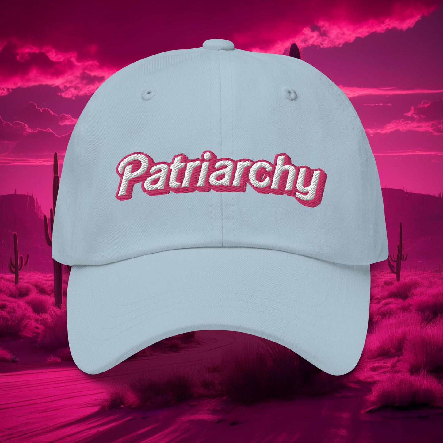 Patriarchy about horses Ken Barbie Movie Dad hat Light Blue Hats Barbie Ken Movies Next Cult Brand