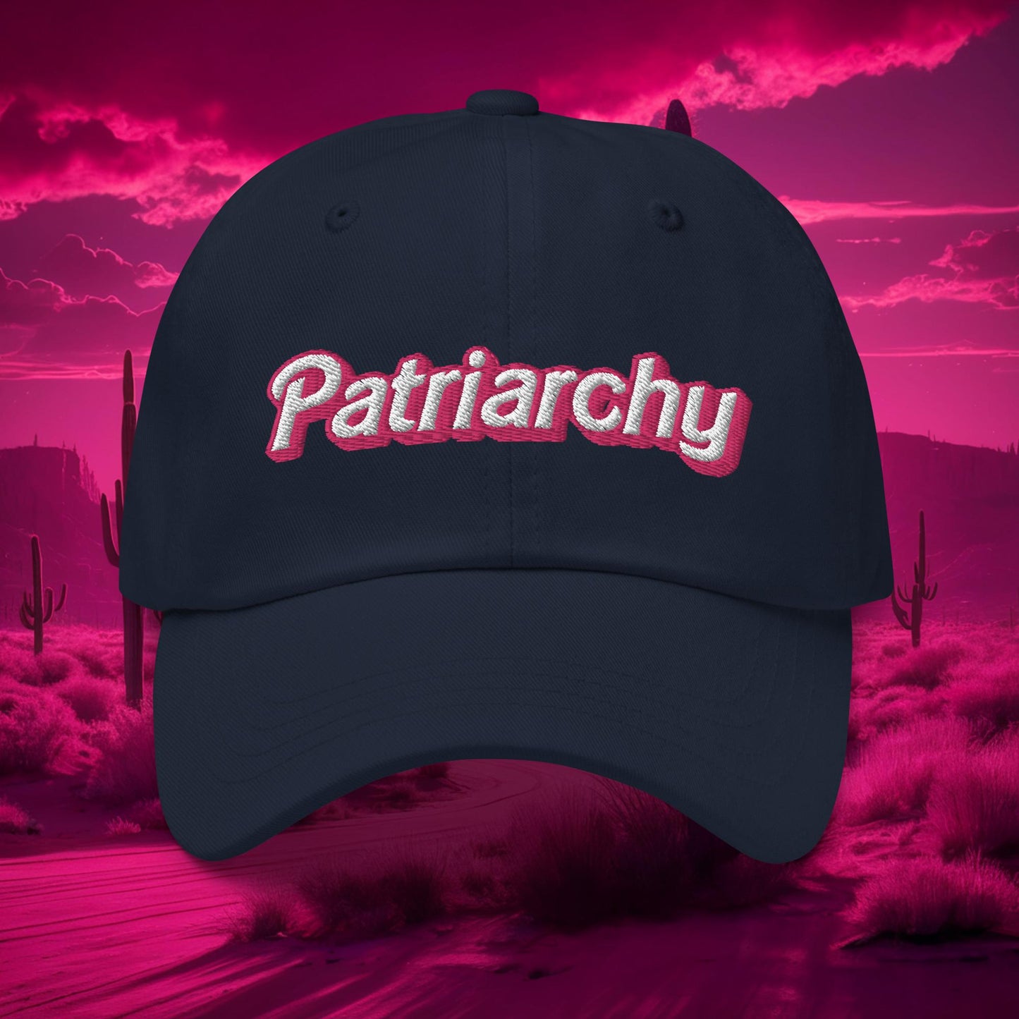 Patriarchy about horses Ken Barbie Movie Dad hat Navy Hats Barbie Ken Movies Next Cult Brand