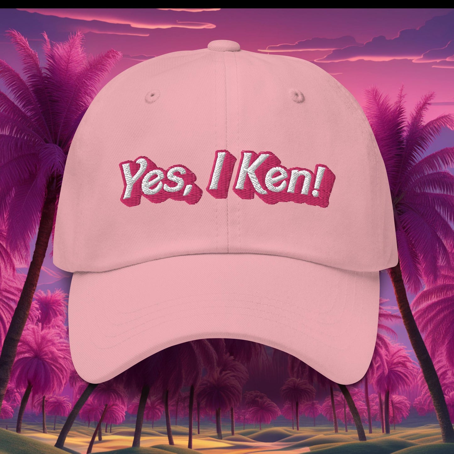 Yes I Ken Barbie Movie Dad hat Pink Hats Barbie Ken Movies Next Cult Brand