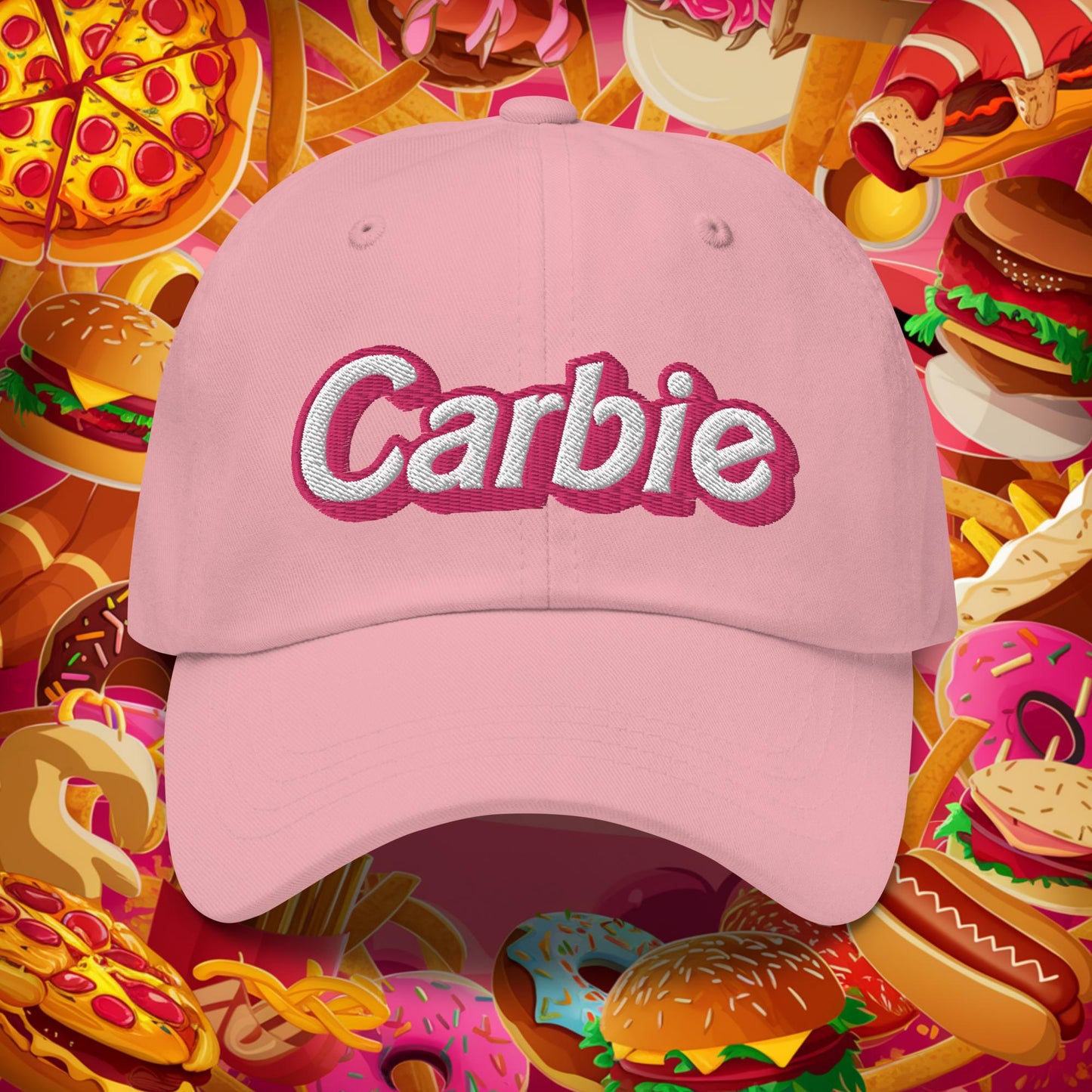 Carbie Barbie I Love Carbs Dad hat Pink Hats Barbie Carbie Ken Movies Next Cult Brand