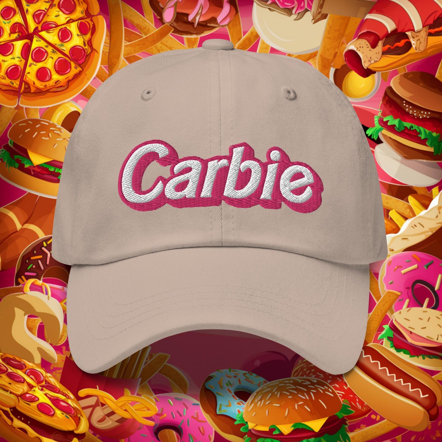 Carbie Barbie I Love Carbs Dad hat Stone Hats Barbie Carbie Ken Movies Next Cult Brand