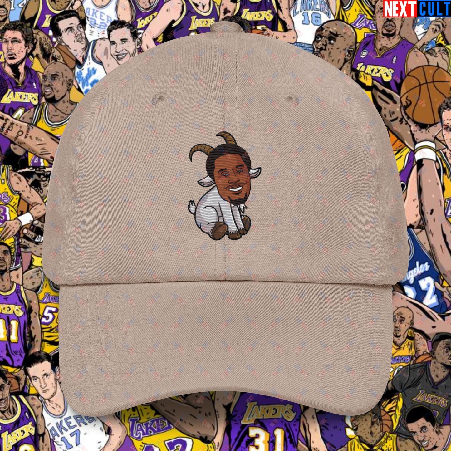 Kobe Bryant Mamba G.O.A.T. Dad Hat - Funny Basketball Meme Cap - Greatest of All Time Baseball Hat for Basketball Fans - Perfect Gift for Kobe Fans Dad hat Stone Hats Basketball G.O.A.T. Kobe Bryant Los Angeles Lakers NBA Next Cult Brand