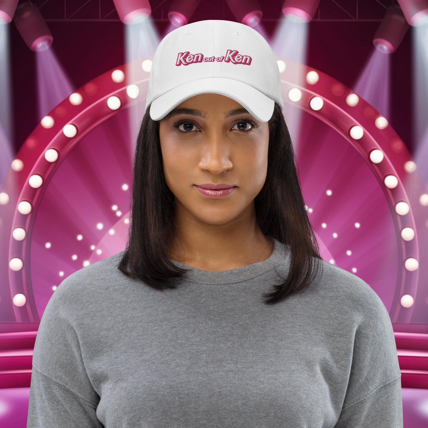 Ken out of Ken Barbie Movie Dad hat White Hats Barbie Ken Movies Next Cult Brand