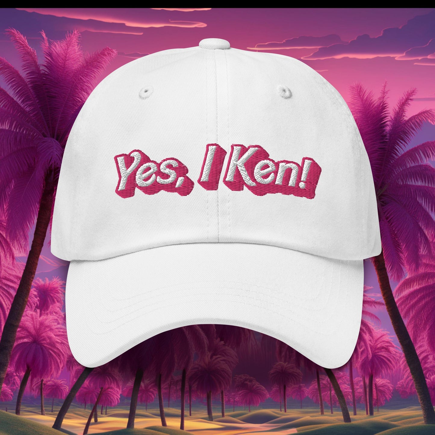 Yes I Ken Barbie Movie Dad hat White Hats Barbie Ken Movies Next Cult Brand