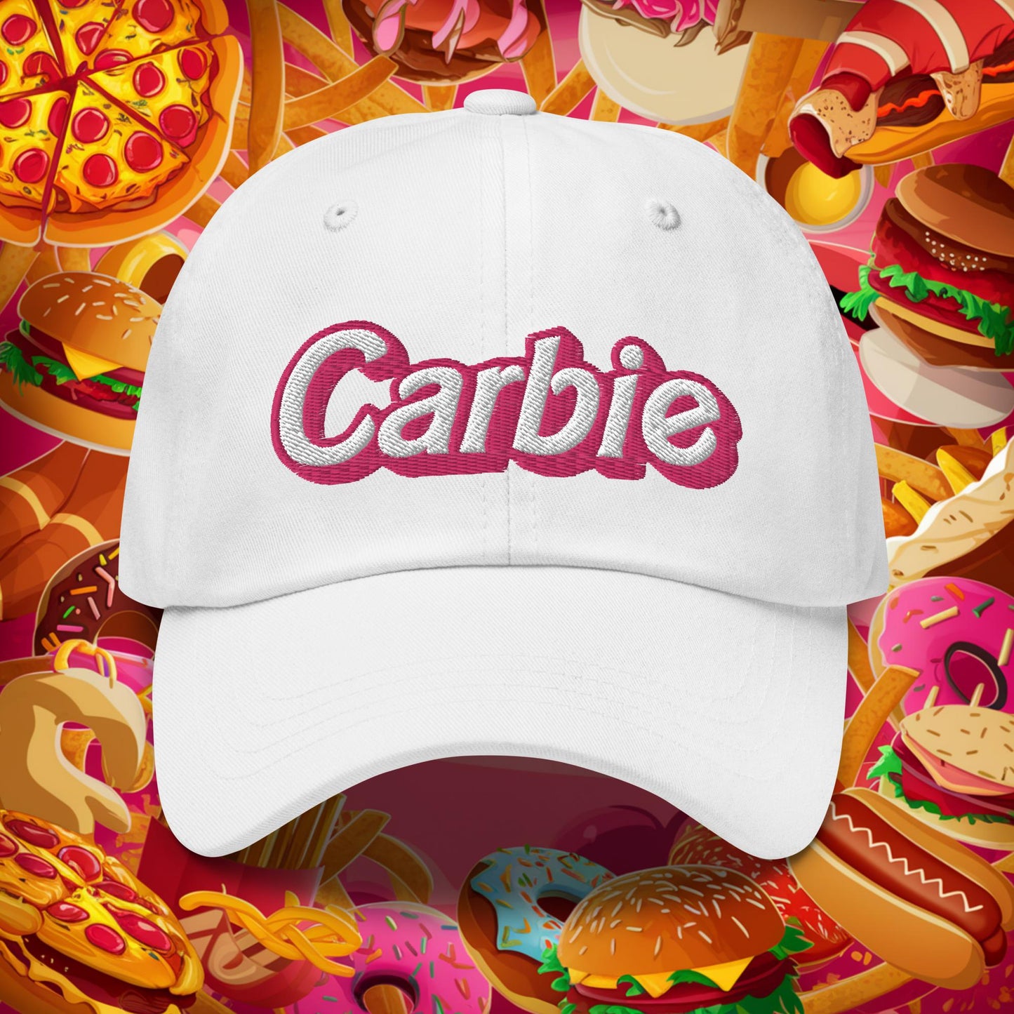 Carbie Barbie I Love Carbs Dad hat White Hats Barbie Carbie Ken Movies Next Cult Brand