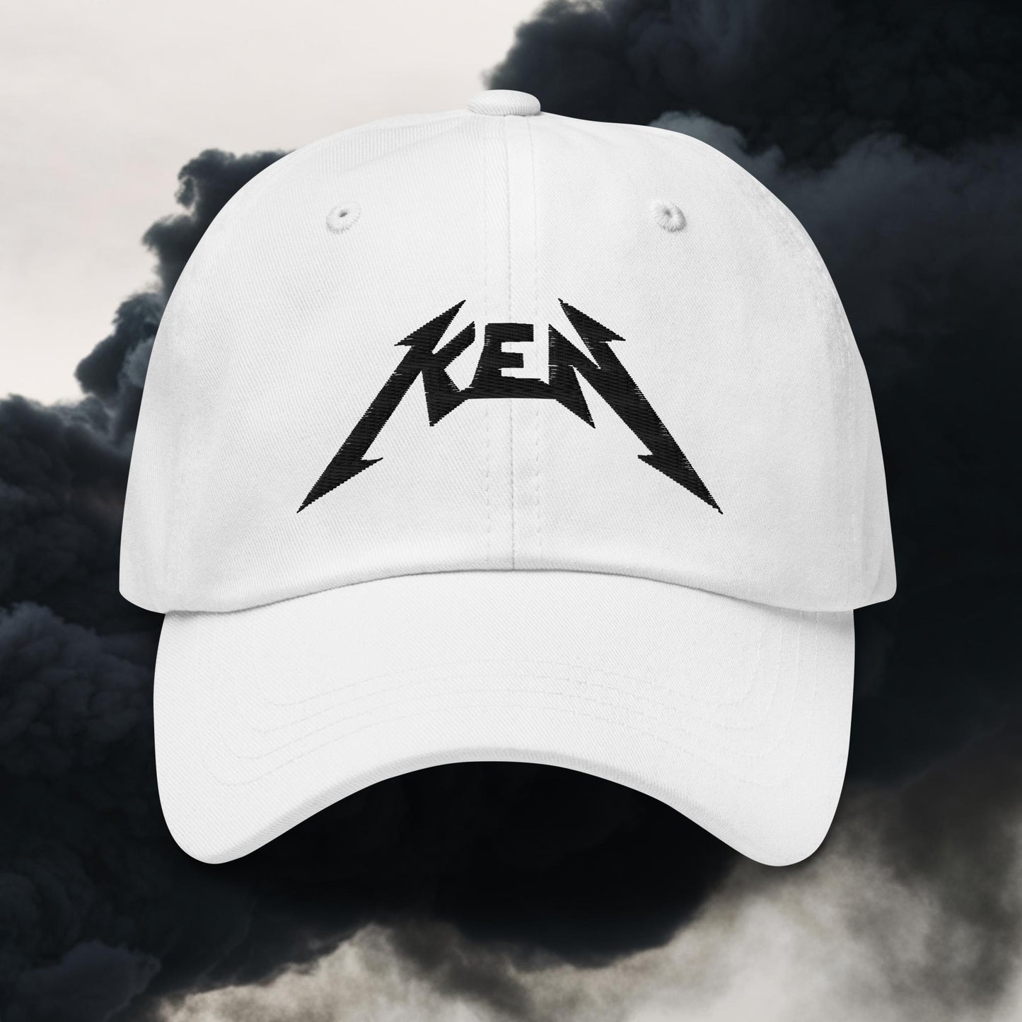 Rockstar Ken Barbie Movie Ryan Gosling Dad hat White Hats Barbie Ken Movies Next Cult Brand