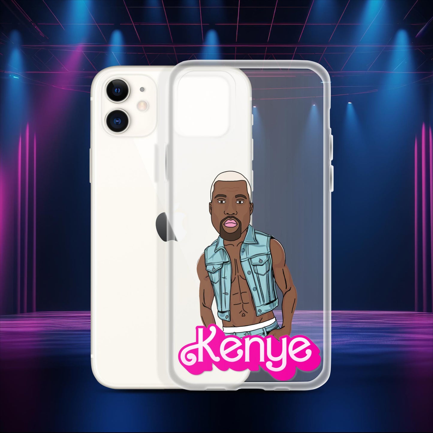 Kenye Barbie Ken Ryan Gosling Kanye West Clear Case for iPhone iPhone 11 Mobile Phone Cases Barbie Kanye West Ken Movies Music Next Cult Brand