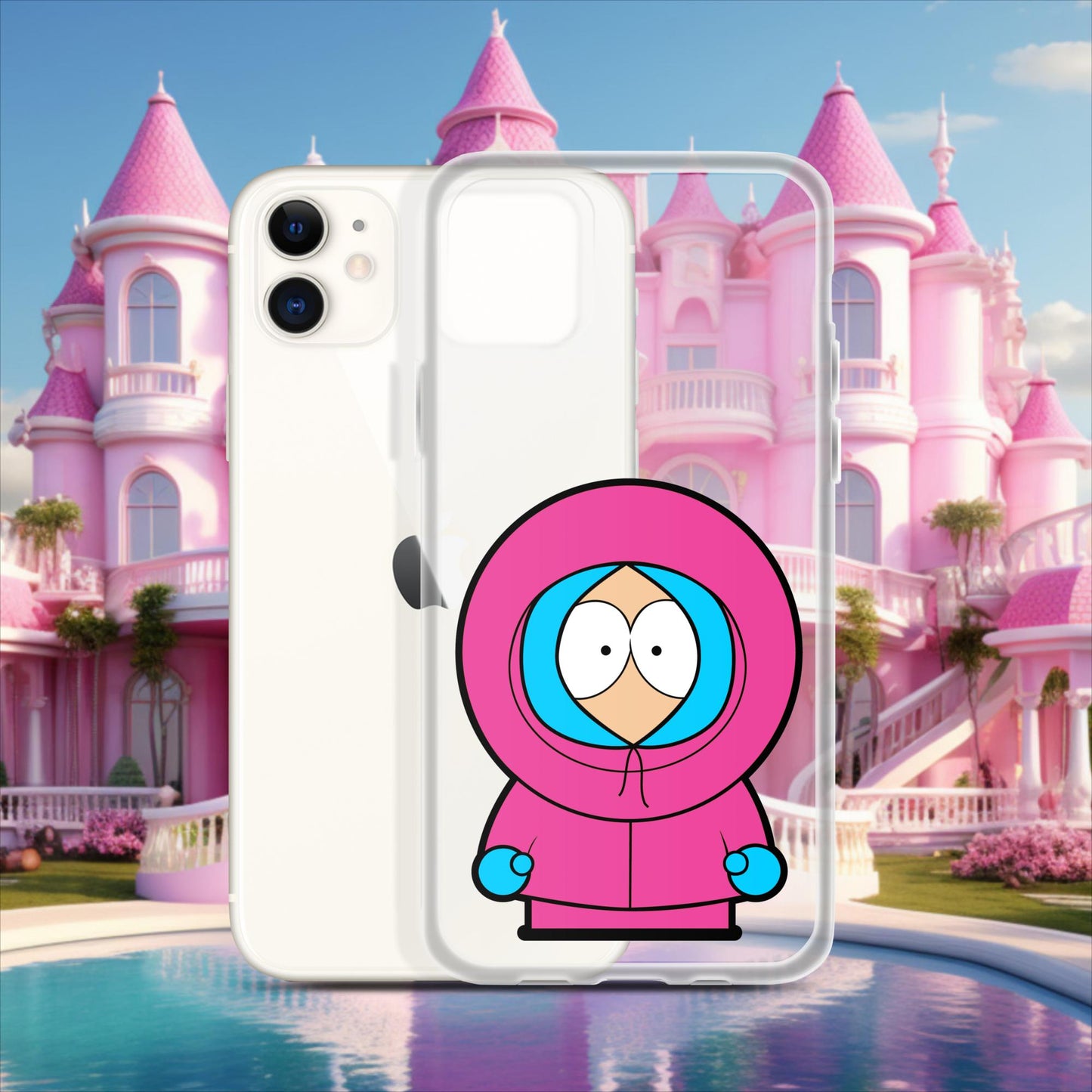 Kenny McCormick Ken Ryan Gosling Barbie South Park Kenny Clear Case for iPhone iPhone 11 Mobile Phone Cases Barbie Ken Kenny Movies South Park TV Shows Next Cult Brand