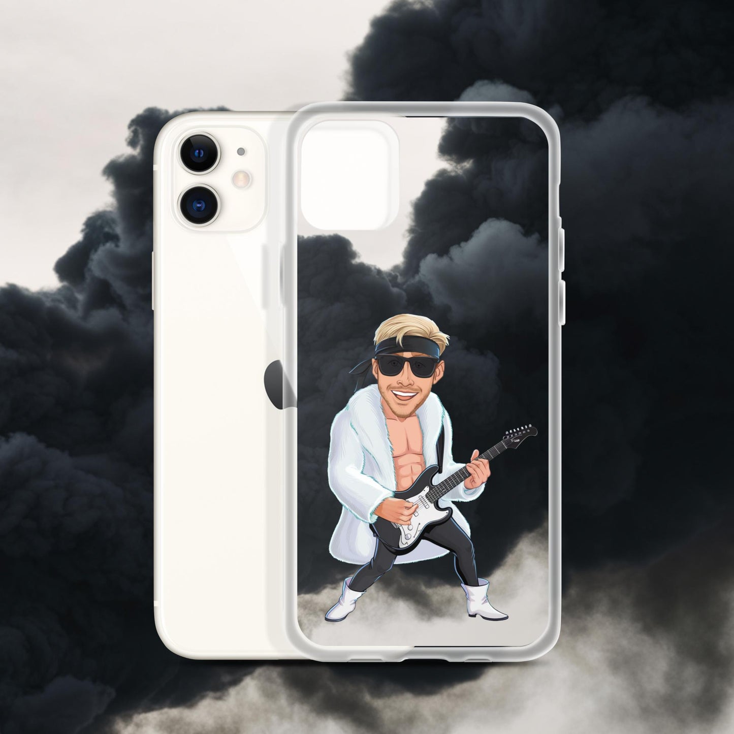 Rockstar Ken Barbie Movie Ryan Gosling Clear Case for iPhone iPhone 11 Mobile Phone Cases Barbie Celebrities Ken Movies Music Rock Music Ryan Gosling Next Cult Brand