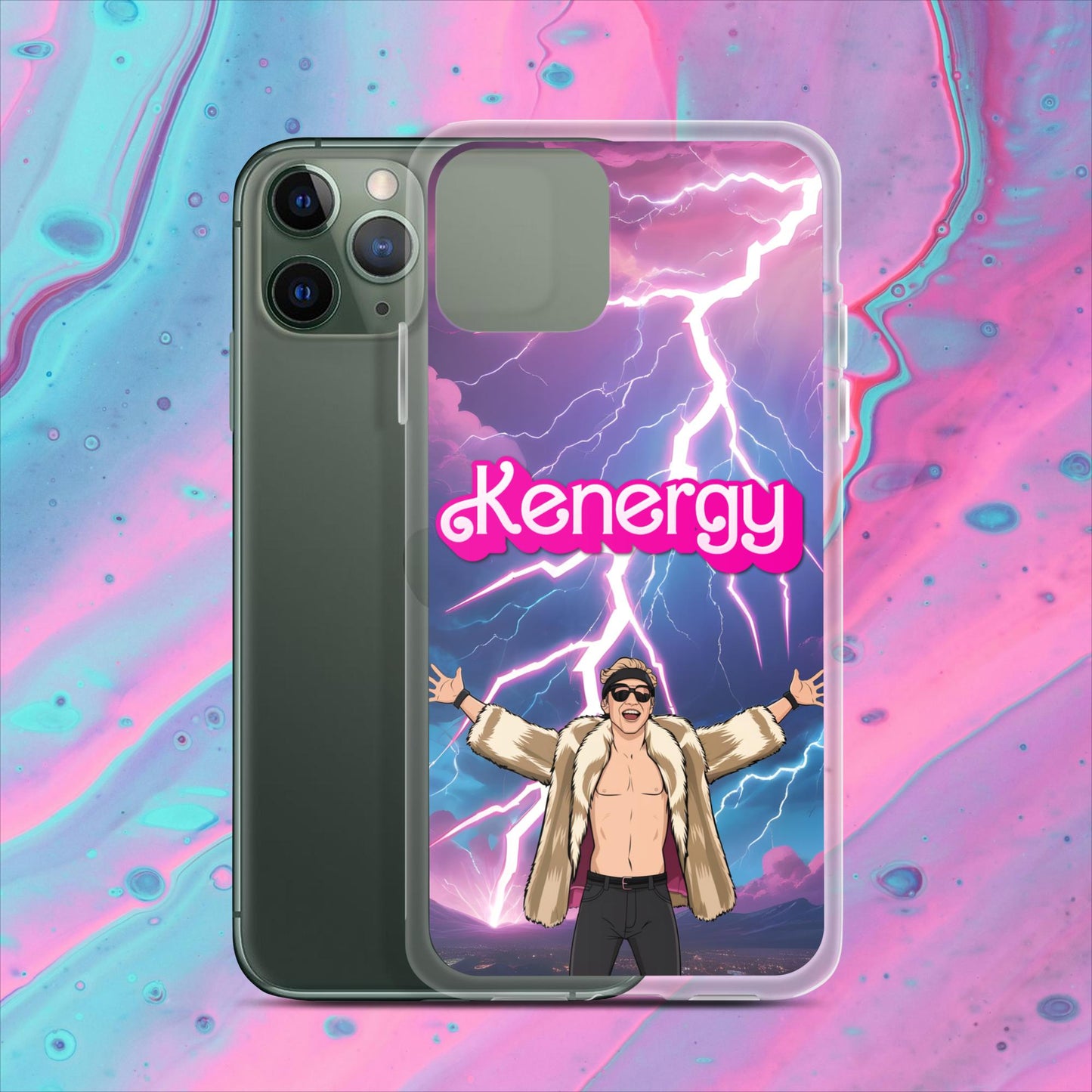 Kenergy Barbie Ryan Gosling Ken Clear Case for iPhone iPhone 11 Pro Mobile Phone Cases Barbie Celebrities Ken Kenergy Movies Ryan Gosling Next Cult Brand