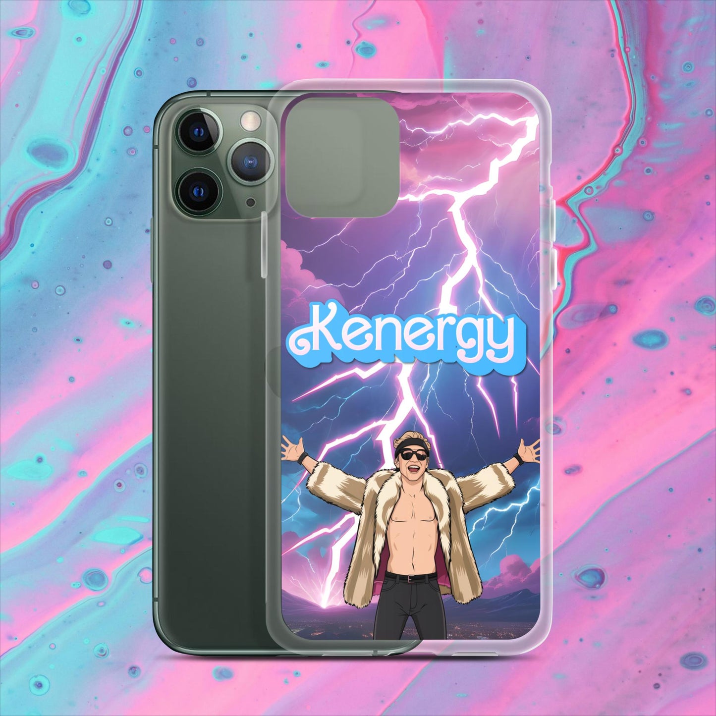 Kenergy Barbie Ryan Gosling Ken Clear Case for iPhone iPhone 11 Pro Mobile Phone Cases Barbie Celebrities Ken Kenergy Movies Ryan Gosling Next Cult Brand