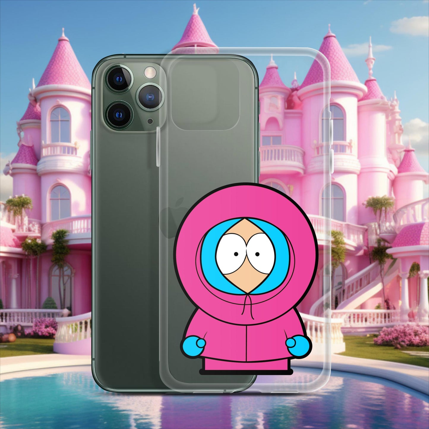 Kenny McCormick Ken Ryan Gosling Barbie South Park Kenny Clear Case for iPhone iPhone 11 Pro Mobile Phone Cases Barbie Ken Kenny Movies South Park TV Shows Next Cult Brand