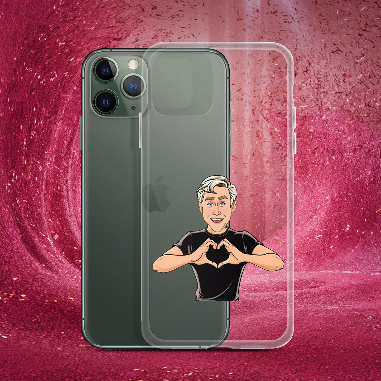I Love Ryan Gosling Ken Barbie Movie I am Kenough Clear Case for iPhone iPhone 11 Pro Mobile Phone Cases Barbie Celebrities Ken Movies Ryan Gosling Next Cult Brand