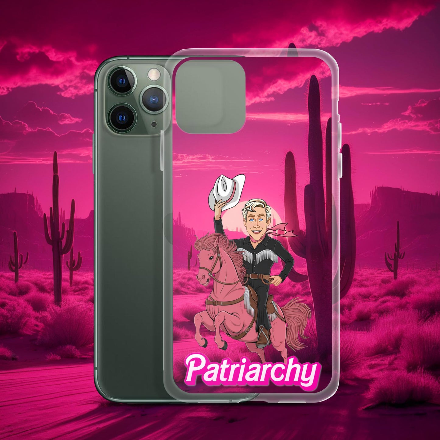 Ken Barbie Movie When I found out the patriarchy wasn't just about horses, I lost interest Clear Case for iPhone iPhone 11 Pro Mobile Phone Cases Barbie Celebrities Ken Movies Ryan Gosling Next Cult Brand