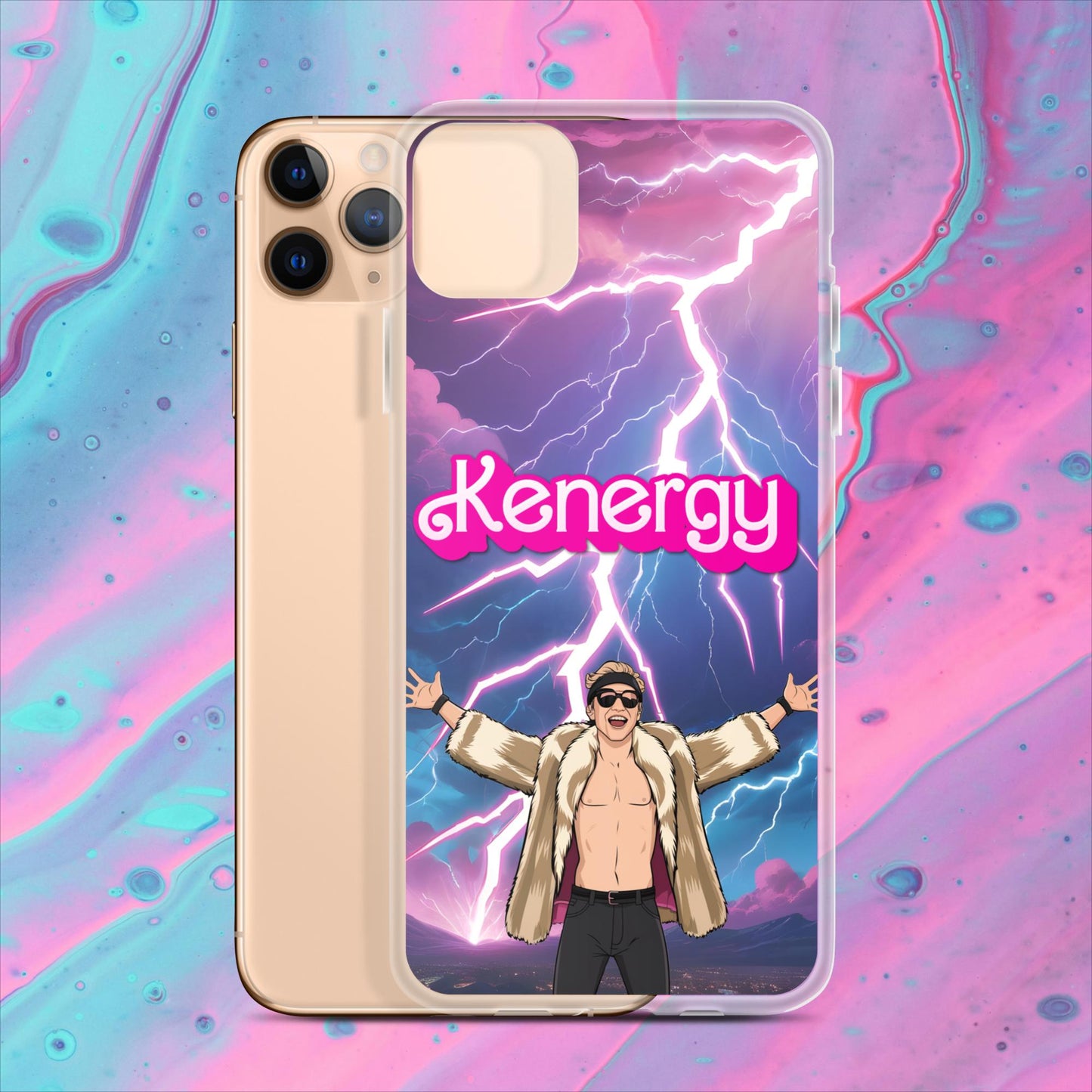 Kenergy Barbie Ryan Gosling Ken Clear Case for iPhone iPhone 11 Pro Max Mobile Phone Cases Barbie Celebrities Ken Kenergy Movies Ryan Gosling Next Cult Brand