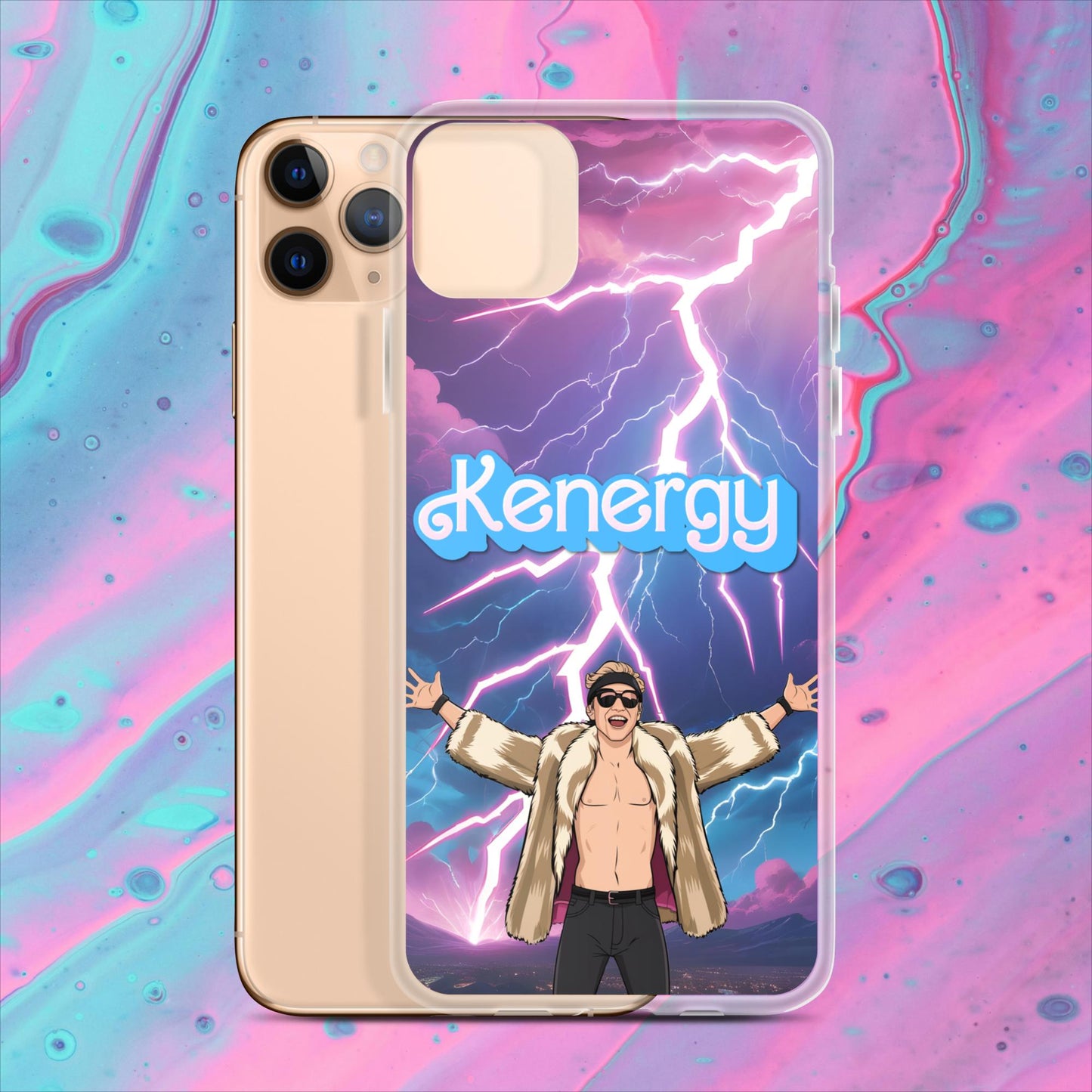 Kenergy Barbie Ryan Gosling Ken Clear Case for iPhone iPhone 11 Pro Max Mobile Phone Cases Barbie Celebrities Ken Kenergy Movies Ryan Gosling Next Cult Brand