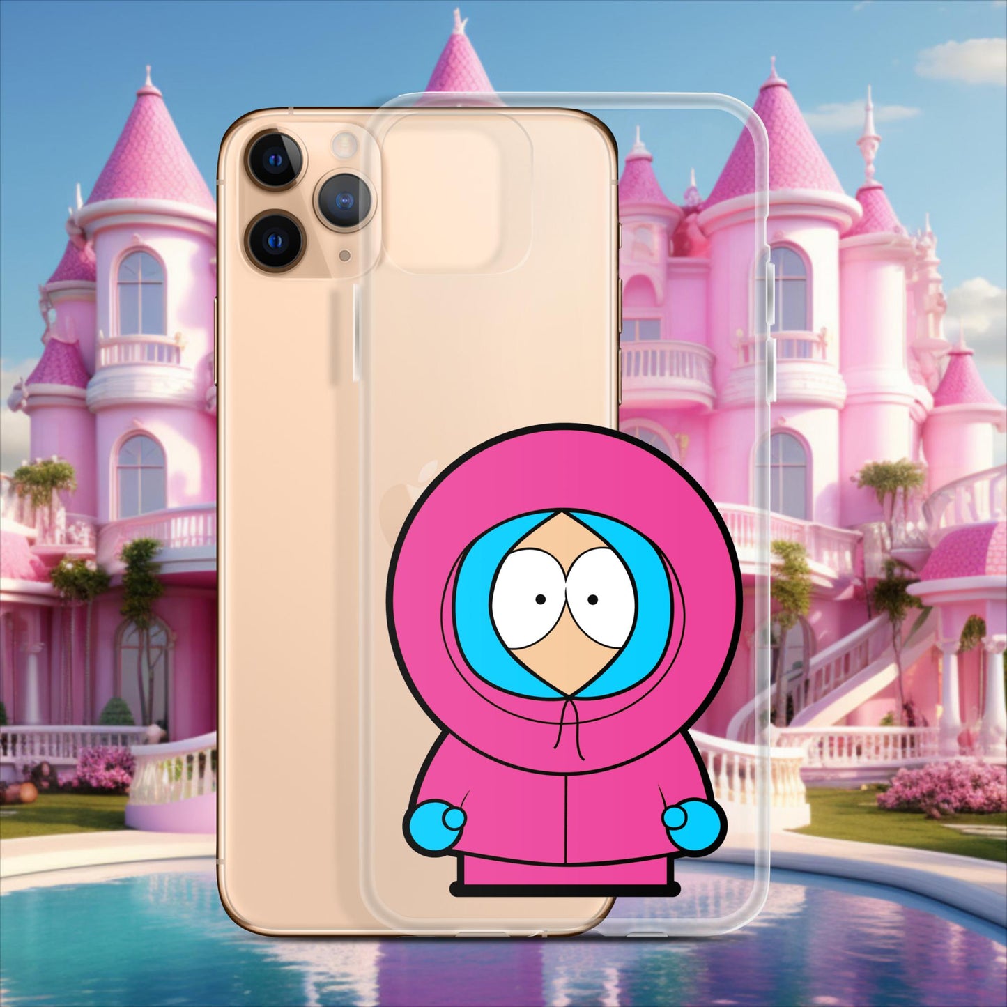 Kenny McCormick Ken Ryan Gosling Barbie South Park Kenny Clear Case for iPhone iPhone 11 Pro Max Mobile Phone Cases Barbie Ken Kenny Movies South Park TV Shows Next Cult Brand