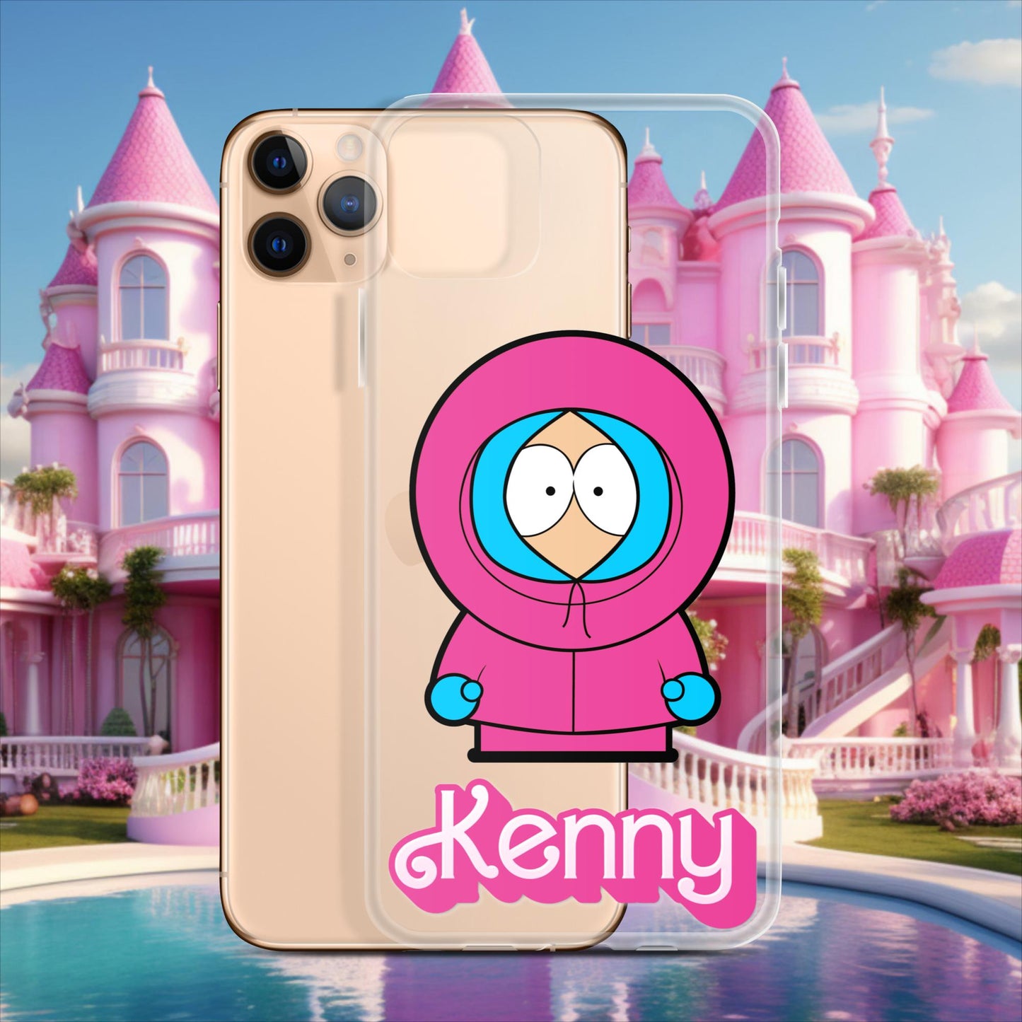 Kenny McCormick Ken Ryan Gosling Barbie South Park Kenny Clear Case for iPhone iPhone 11 Pro Max Mobile Phone Cases Barbie Ken Kenny Movies South Park TV Shows Next Cult Brand