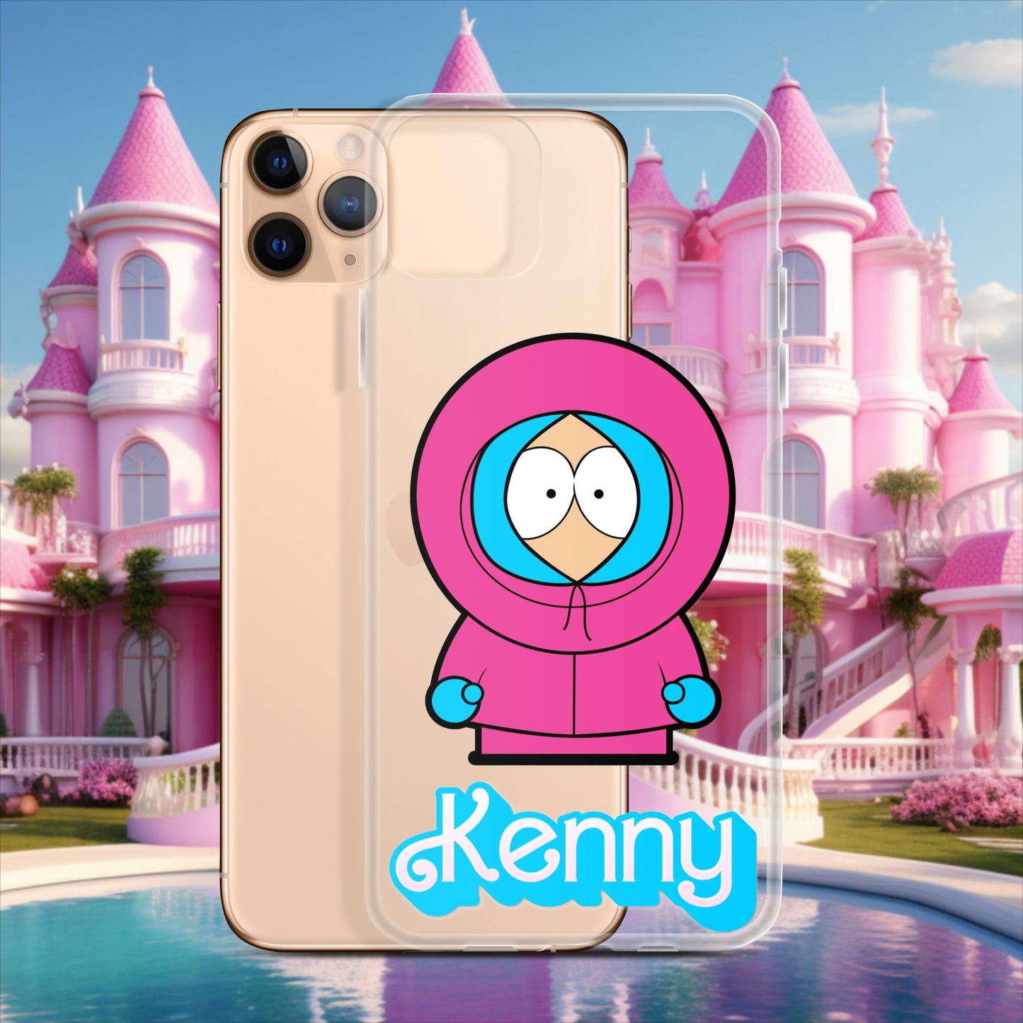 Kenny McCormick Ken Ryan Gosling Barbie South Park Kenny Clear Case for iPhone iPhone 11 Pro Max Mobile Phone Cases Barbie Ken Kenny Movies South Park TV Shows Next Cult Brand