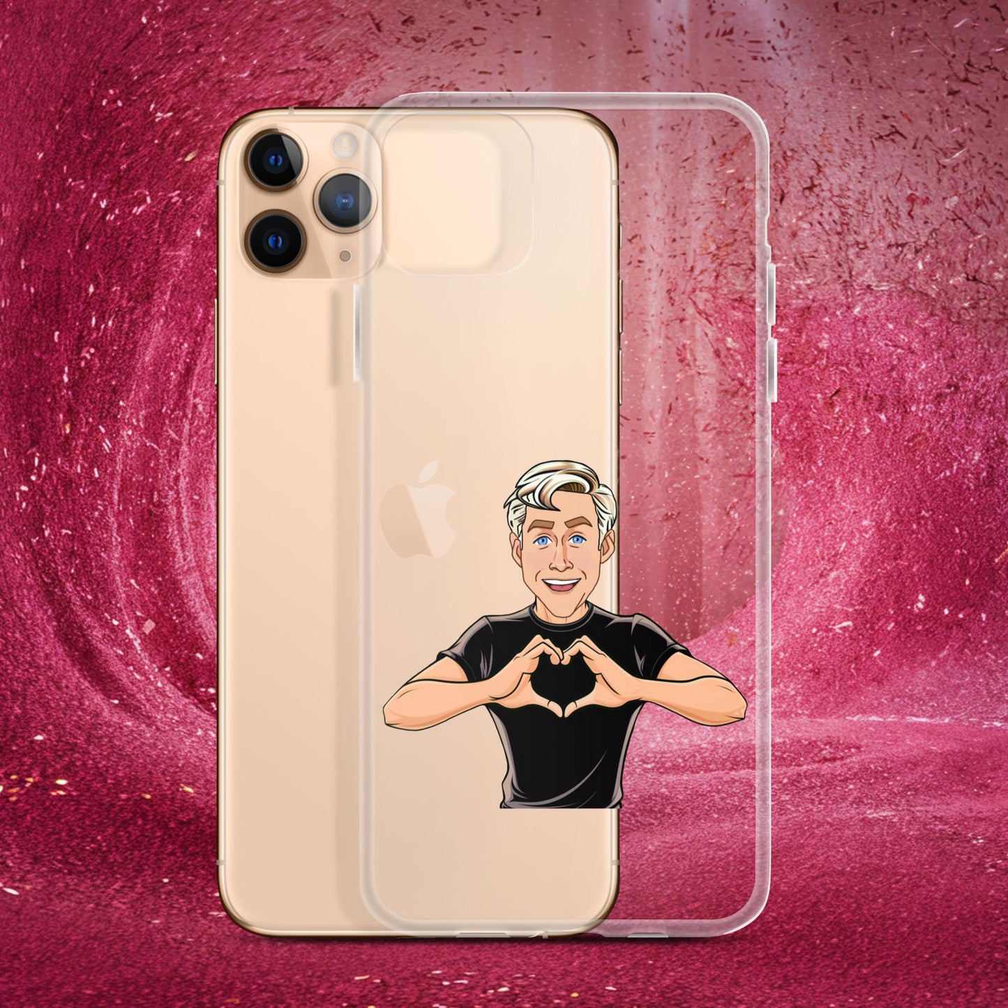 I Love Ryan Gosling Ken Barbie Movie I am Kenough Clear Case for iPhone iPhone 11 Pro Max Mobile Phone Cases Barbie Celebrities Ken Movies Ryan Gosling Next Cult Brand