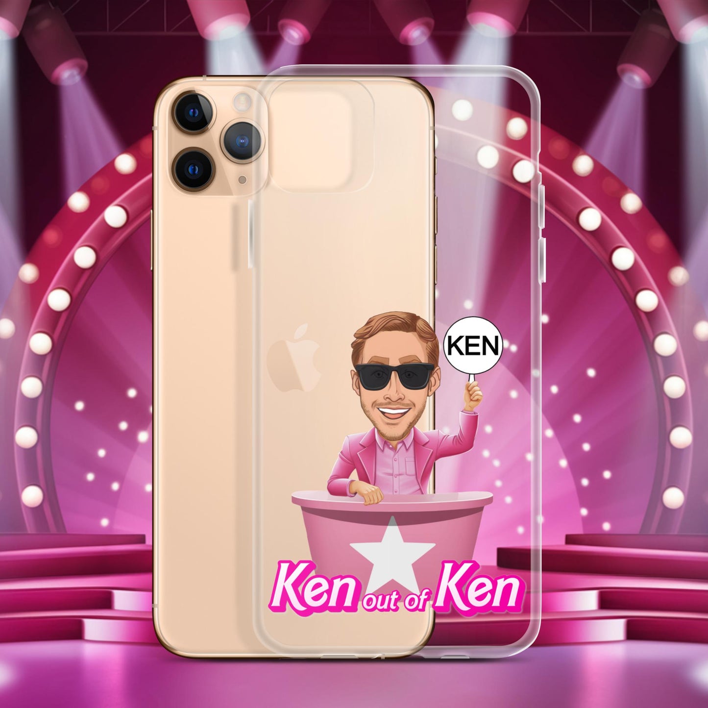 Ken out of Ken Ryan Gosling Barbie Movie Clear Case for iPhone iPhone 11 Pro Max Mobile Phone Cases Barbie Celebrities Ken Movies Ryan Gosling Next Cult Brand