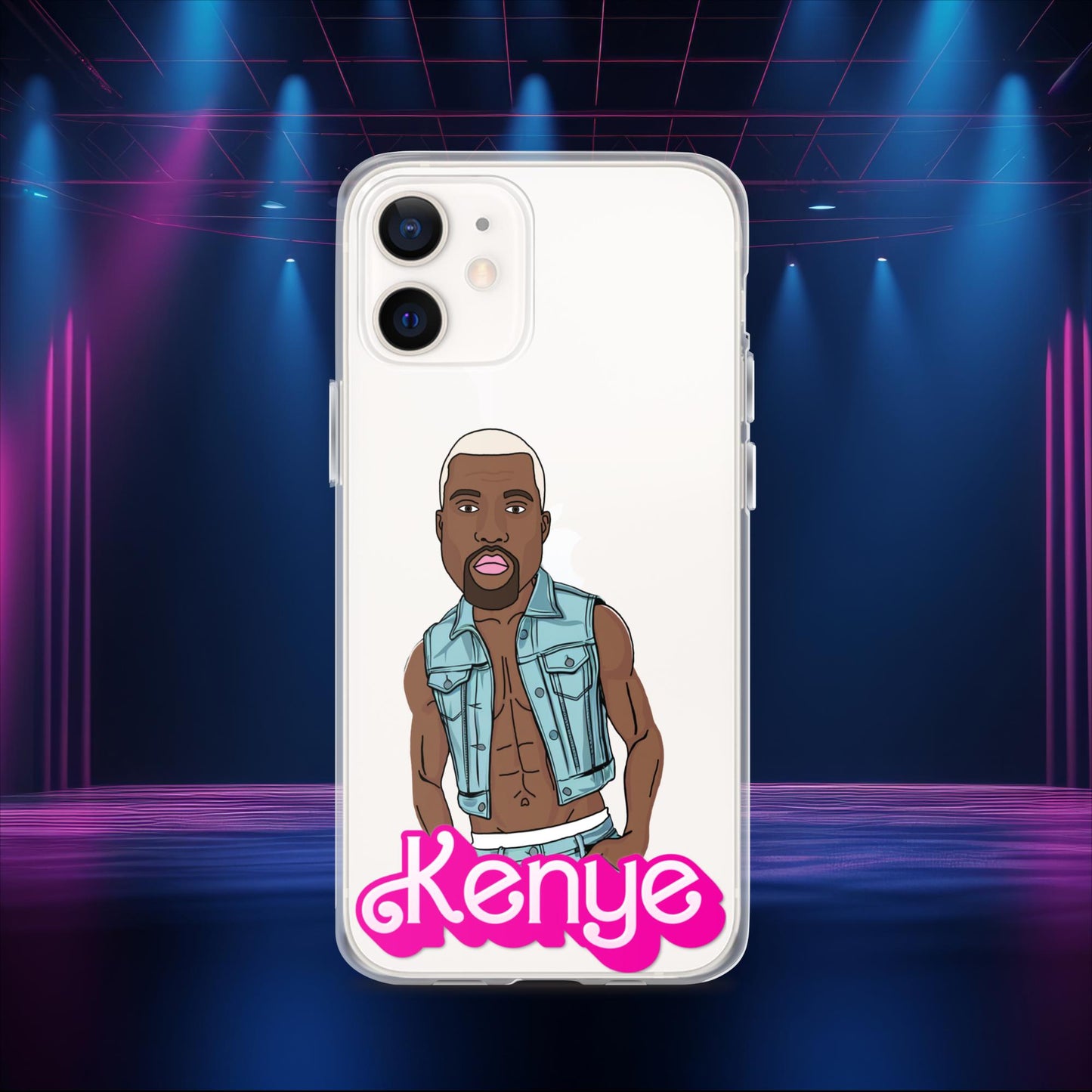 Kenye Barbie Ken Ryan Gosling Kanye West Clear Case for iPhone iPhone 12 Mobile Phone Cases Barbie Kanye West Ken Movies Music Next Cult Brand