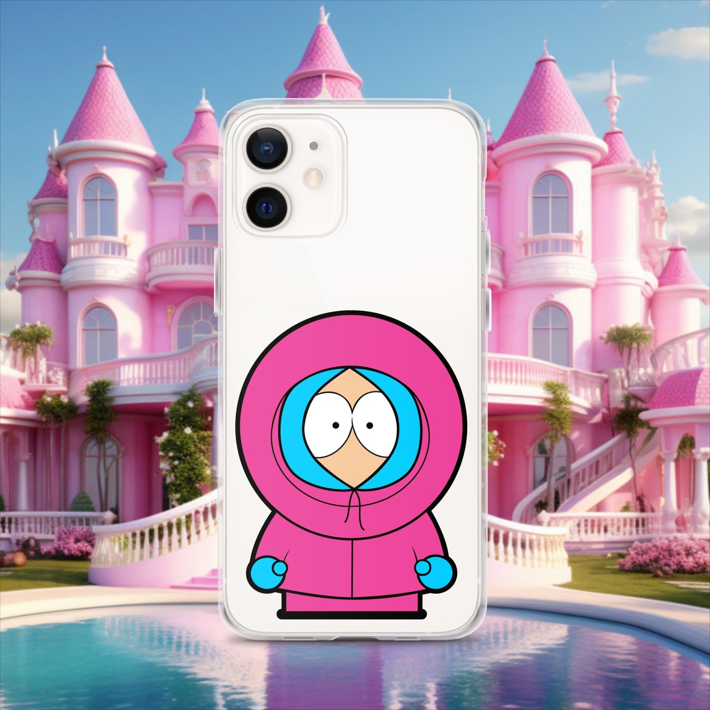 Kenny McCormick Ken Ryan Gosling Barbie South Park Kenny Clear Case for iPhone iPhone 12 Mobile Phone Cases Barbie Ken Kenny Movies South Park TV Shows Next Cult Brand