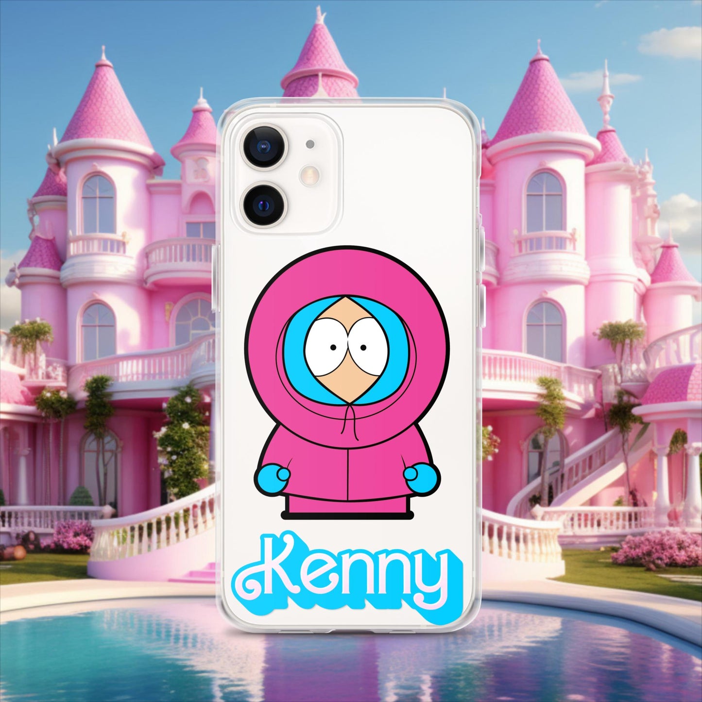 Kenny McCormick Ken Ryan Gosling Barbie South Park Kenny Clear Case for iPhone iPhone 12 Mobile Phone Cases Barbie Ken Kenny Movies South Park TV Shows Next Cult Brand