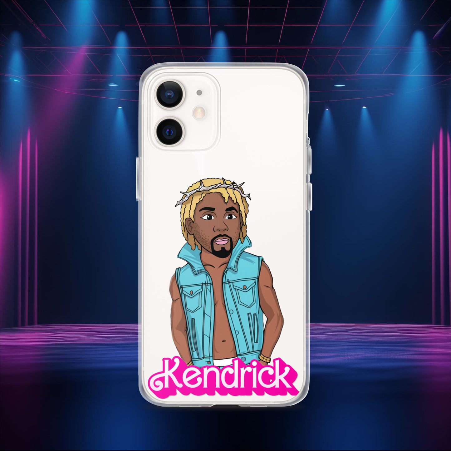 Kendrick Barbie Ken Ryan Gosling Kendrick Lamar Clear Case for iPhone iPhone 12 Mobile Phone Cases Barbie Ken Kendrick Lamar Movies Music Next Cult Brand