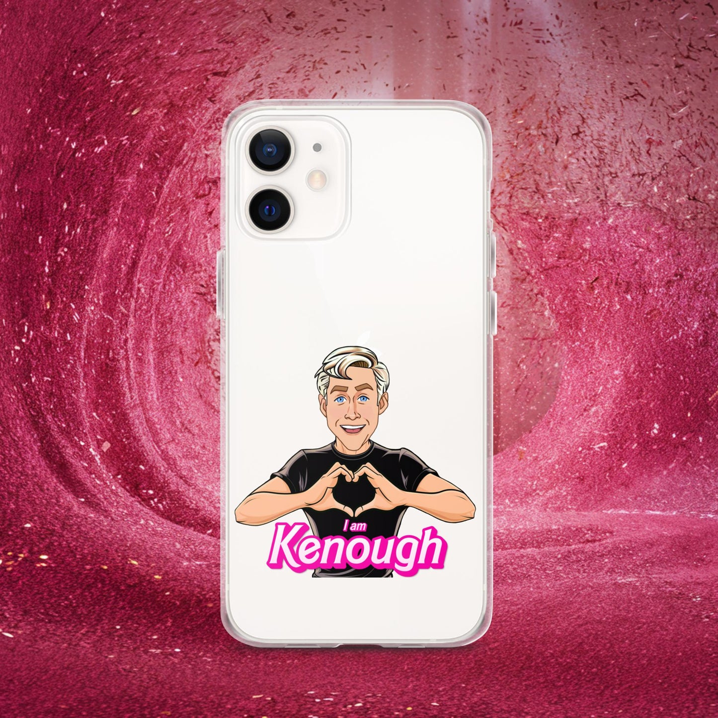 I am Kenough Ryan Gosling Ken Barbie Movie Clear Case for iPhone iPhone 12 Mobile Phone Cases Barbie Celebrities Ken Movies Ryan Gosling Next Cult Brand