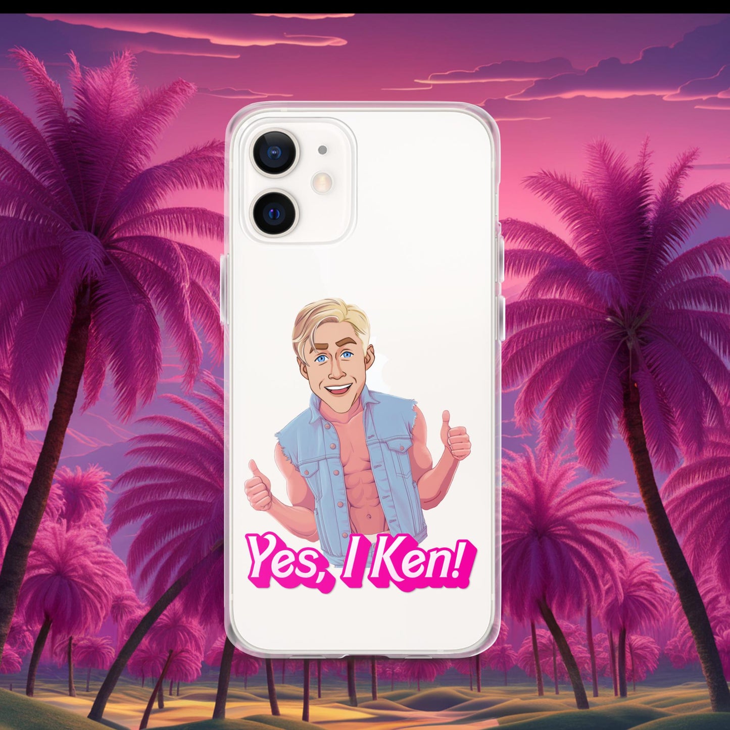 Yes I Ken Yes I can Ryan Gosling Ken Barbie Movie Clear Case for iPhone iPhone 12 Mobile Phone Cases Barbie Celebrities Ken Movies Ryan Gosling Next Cult Brand