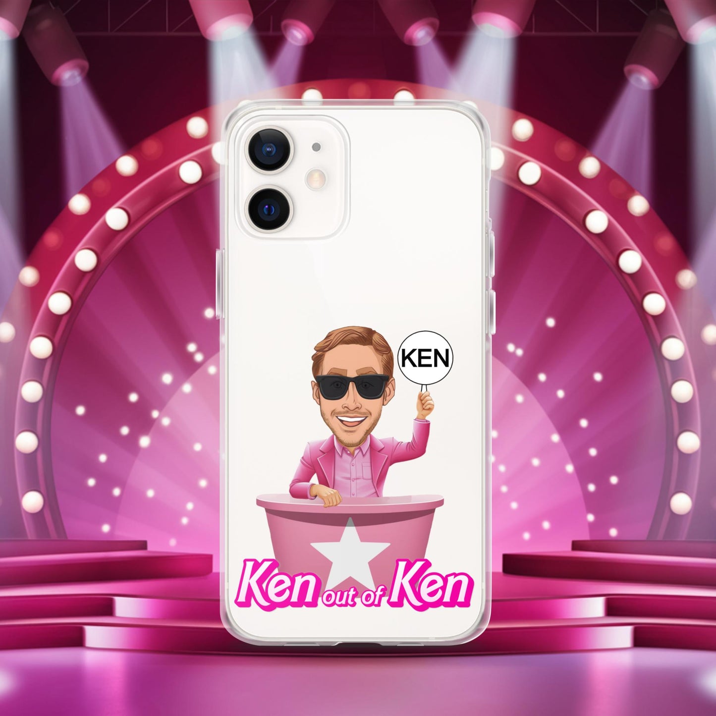 Ken out of Ken Ryan Gosling Barbie Movie Clear Case for iPhone iPhone 12 Mobile Phone Cases Barbie Celebrities Ken Movies Ryan Gosling Next Cult Brand
