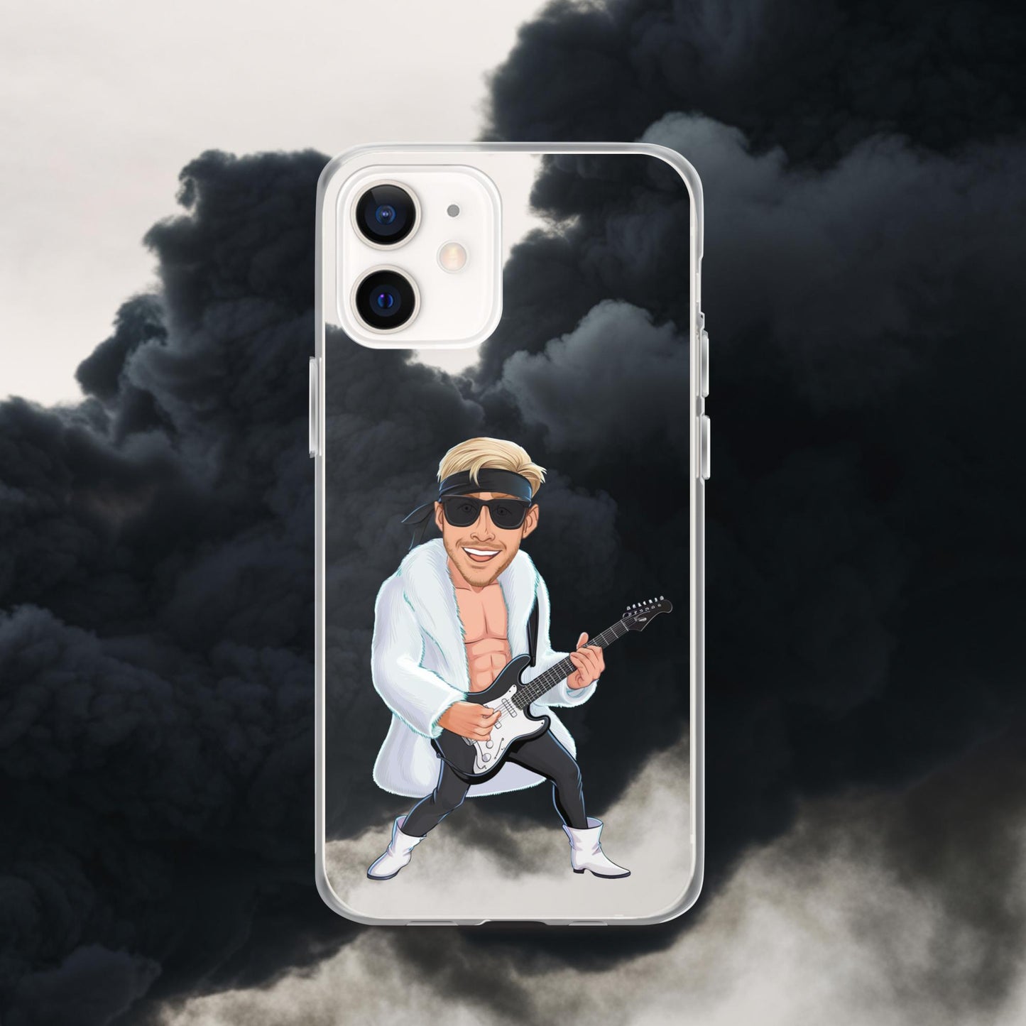Rockstar Ken Barbie Movie Ryan Gosling Clear Case for iPhone iPhone 12 Mobile Phone Cases Barbie Celebrities Ken Movies Music Rock Music Ryan Gosling Next Cult Brand